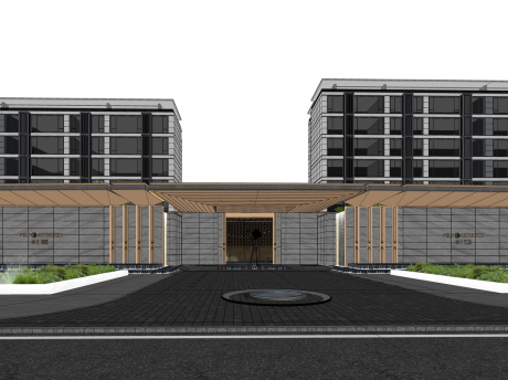 保利和煦示范区景观SU模型