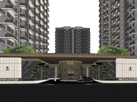 雲序大门SU模型