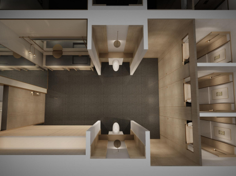 西塘良壤酒店前厅卫生间SU模型