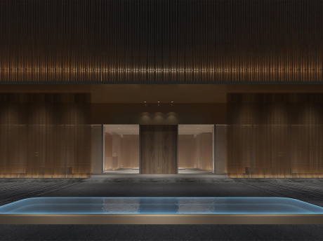 西塘良壤酒店入口大堂SU模型