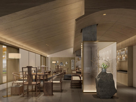 西塘良壤酒店娱乐室茶室SU模型