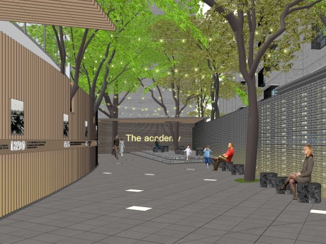 重庆万州白岩书院商业城市更新SU模型