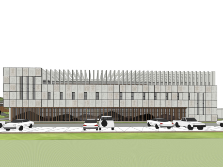 广东省档案异地异质联合备份平台SU模型