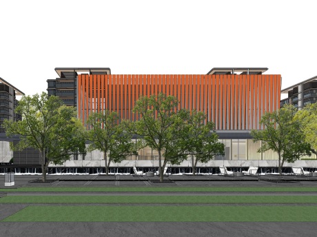 長安玺示范区景观SU模型