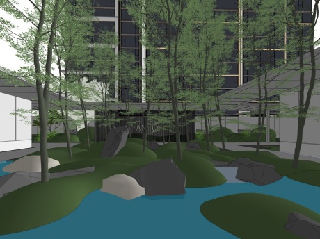 皖投示范区景观SU模型