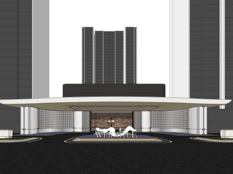 阳光城光明未来悦大门SU模型