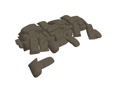 麻袋沙袋SU模型