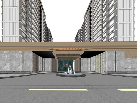 国贸ITG大门SU模型