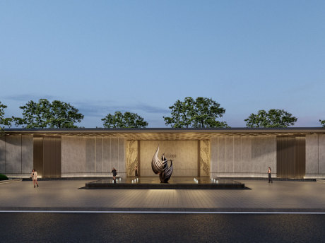 国贸蓉上大门SU模型