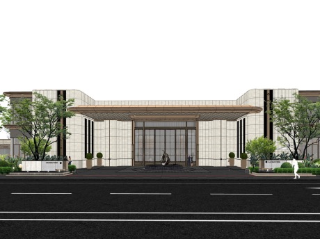 合肥高速壹品大门SU模型