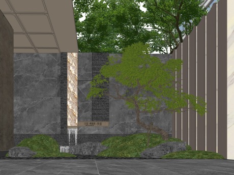 龙湖紫都城学宸示范区景观SU模型