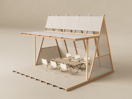 集市摊位SU模型