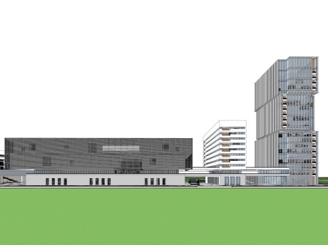 现代产业园SU模型