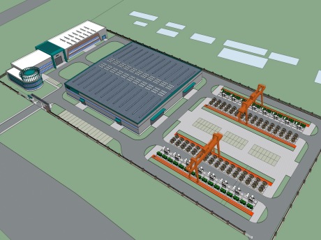 国网郑州供电公司厂房SU模型