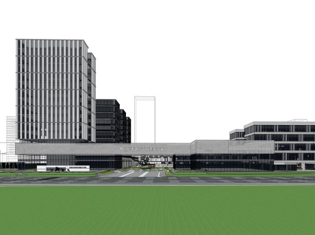 中国长丰政府引导基金产业园SU模型