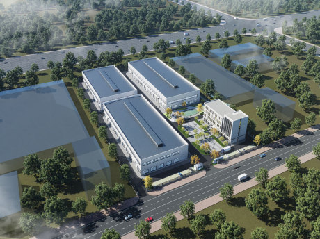 现代厂房SU模型