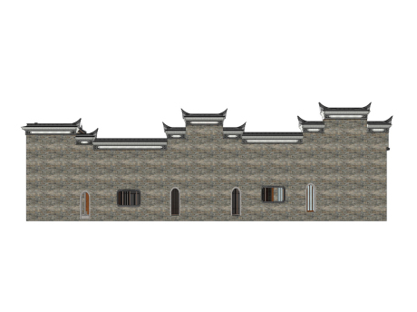 徽派宗祠SU模型