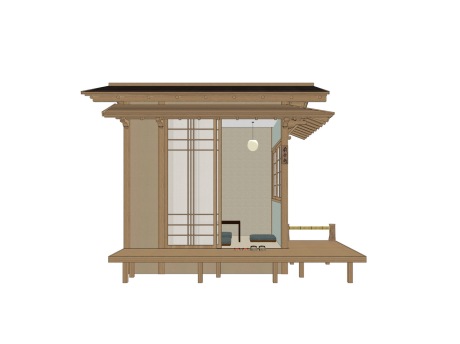 日式木屋SU模型