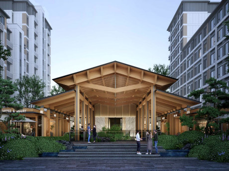 北京万科東庐示范区景观SU模型