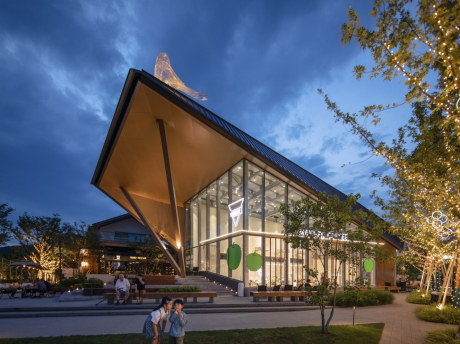 杭州万科玉鸟集鸟舍东入口广场SU模型