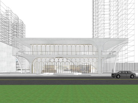 中铁建售楼处SU模型