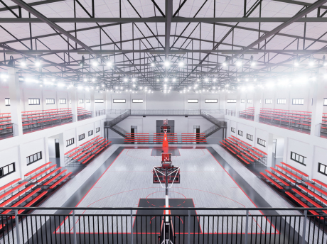 篮球馆篮球场SU模型