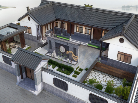 中式四合院SU模型