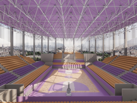 篮球馆篮球场SU模型