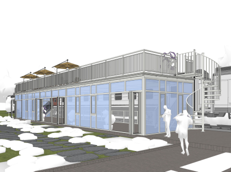 阳光房玻璃房SU模型