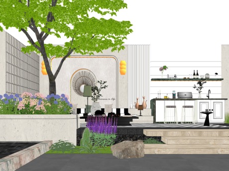 白日梦之园SU模型