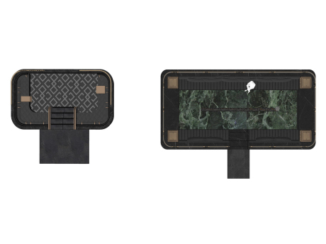 下沉卡座沙发SU模型