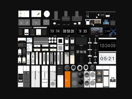 家用电器组合SU模型