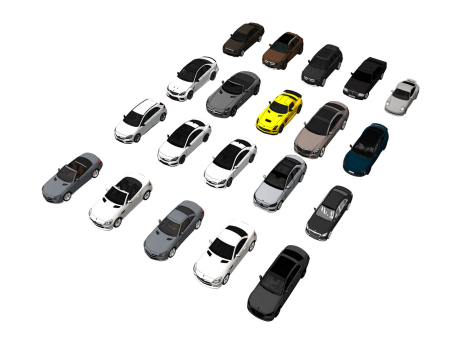 汽车组合SU模型