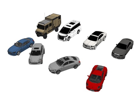 汽车组合SU模型