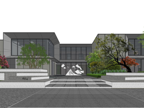 保利天汇示范区景观SU模型