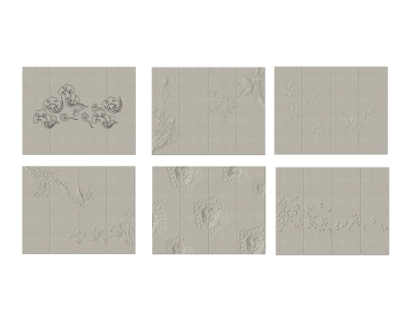 浮雕背景墙SU模型