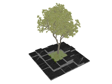 树池种植池SU模型