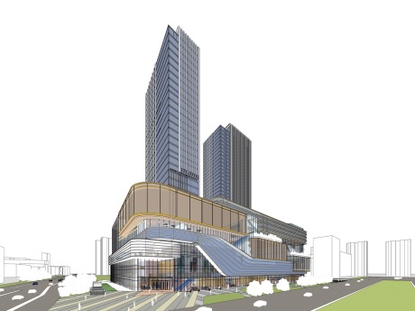 东二环商业综合体SU模型