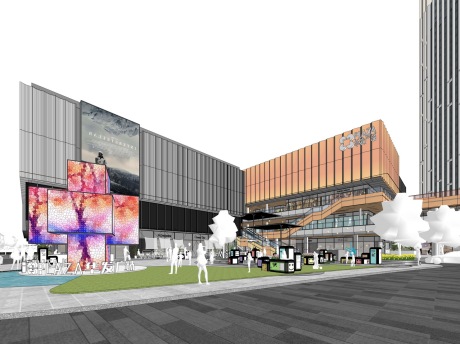 华发广场SU模型