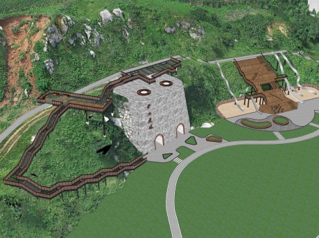 矿山遗址SU模型