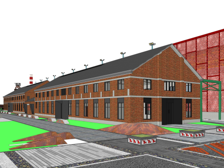 甄客1957文化记忆厂房SU模型