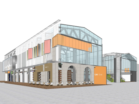 中欧城厂房改造商业街SU模型