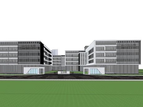 中小企业园SU模型