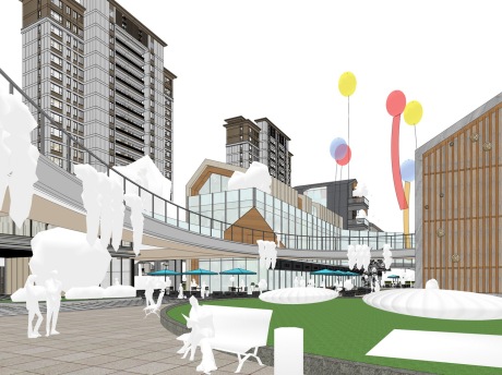 重庆里商业街SU模型