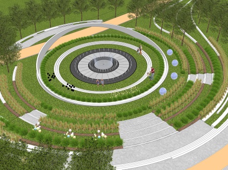 户外剧场舞台SU模型