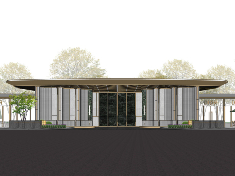 御境双江大门SU模型