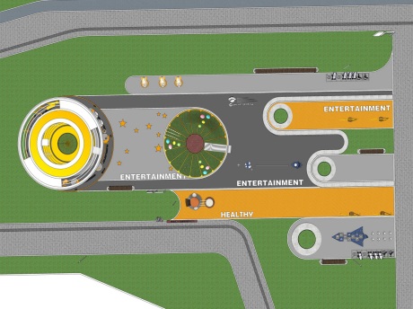 深圳未来智谷公园SU模型