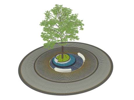 树池种植池SU模型