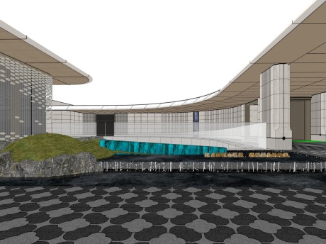 太湖天益示范区景观SU模型