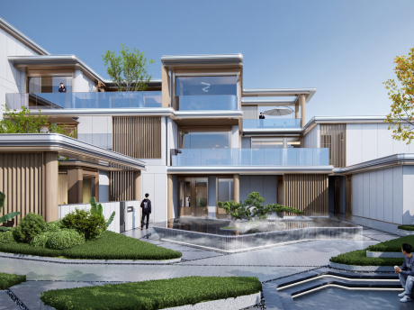 成都洪雅尖峰岭度假酒店SU模型